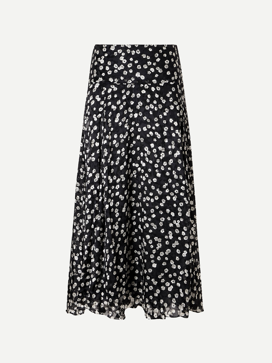 Isabel Marant Hilza Skirt in Black/Ecru