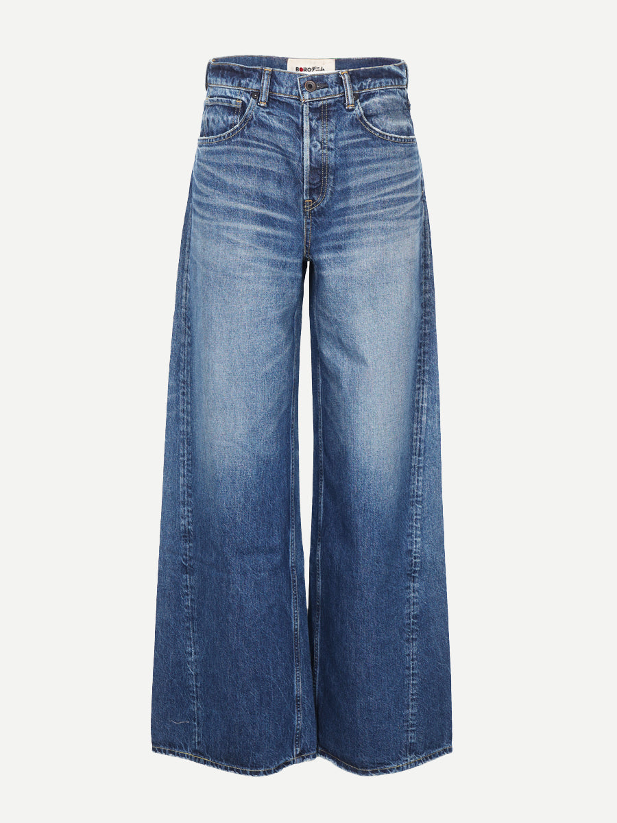 Boro Denim Hirosaki Wide Leg in Electric Storm