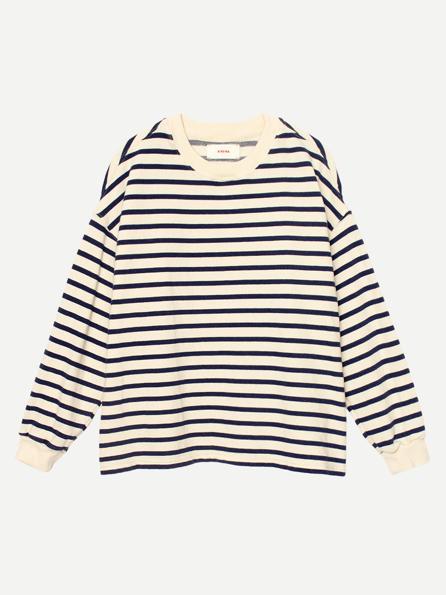 Honor Sweatshirt in Natural Stripe