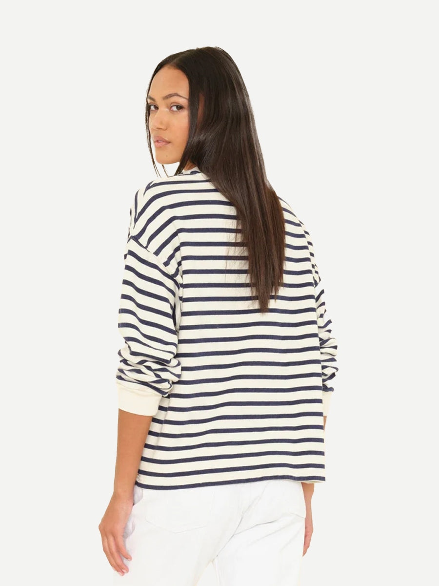 Xirena Honor Sweatshirt in Natural Stripe