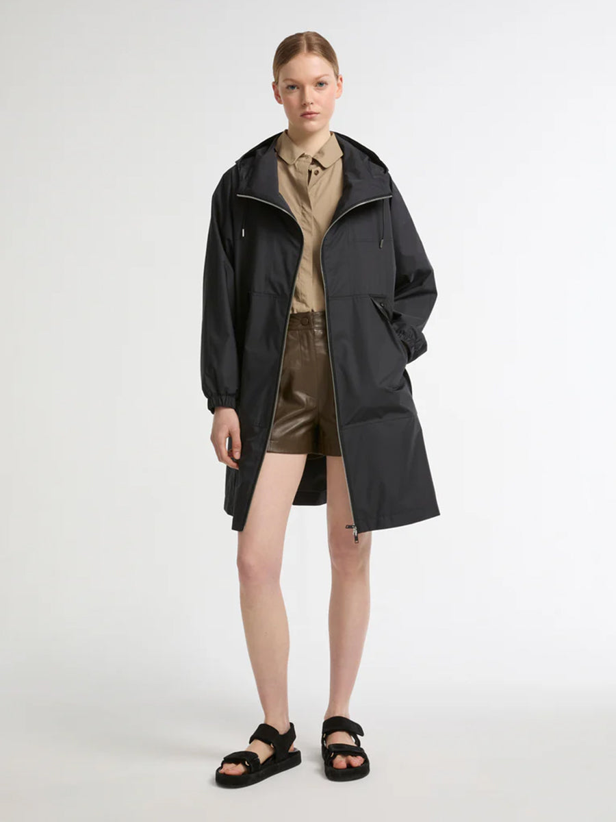 Yves Salomon Parka 90cm in Black