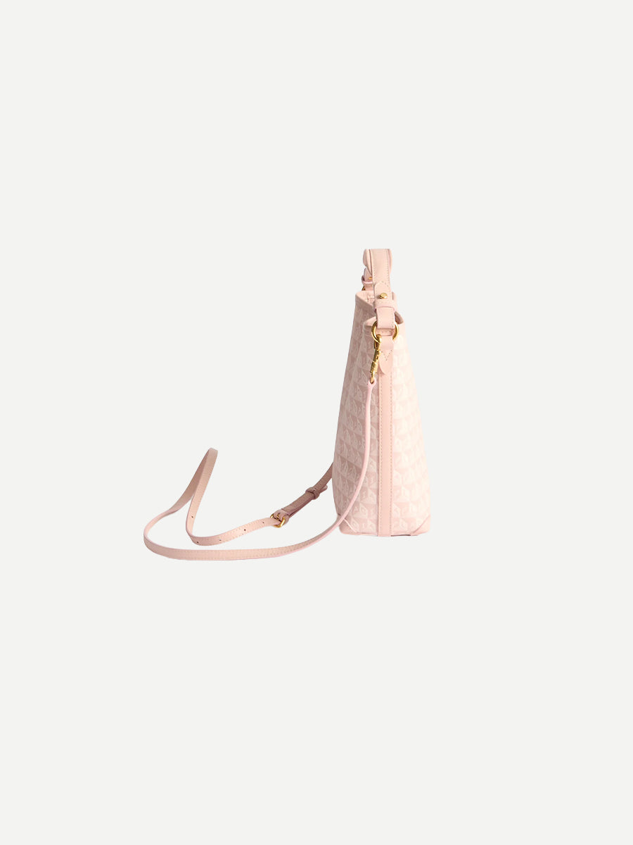 I am a Plastic Bag Mini Bucket in Shell Pink