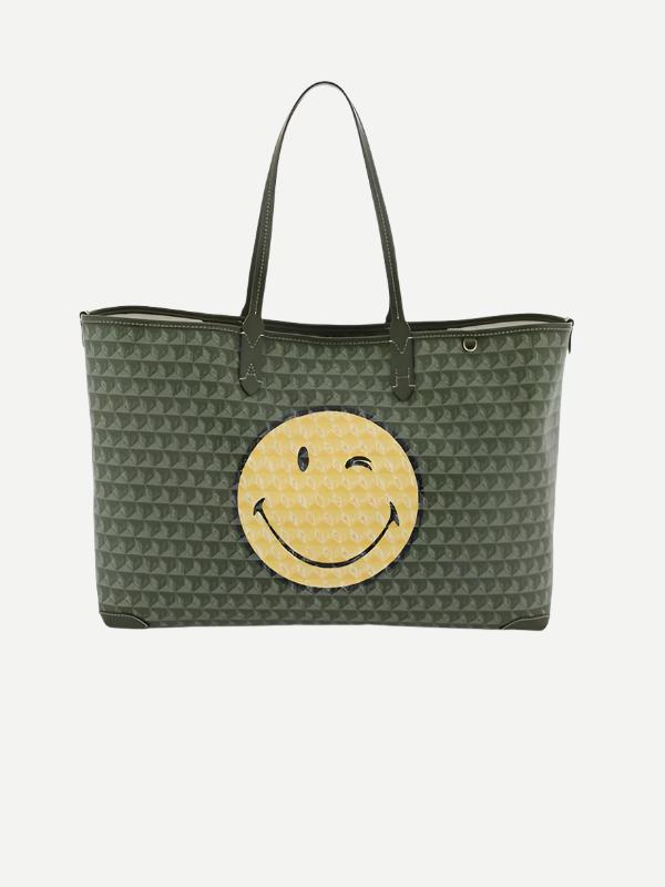 Anya Hindmarch | I am a Plastic Bag Tote Wink in Fern