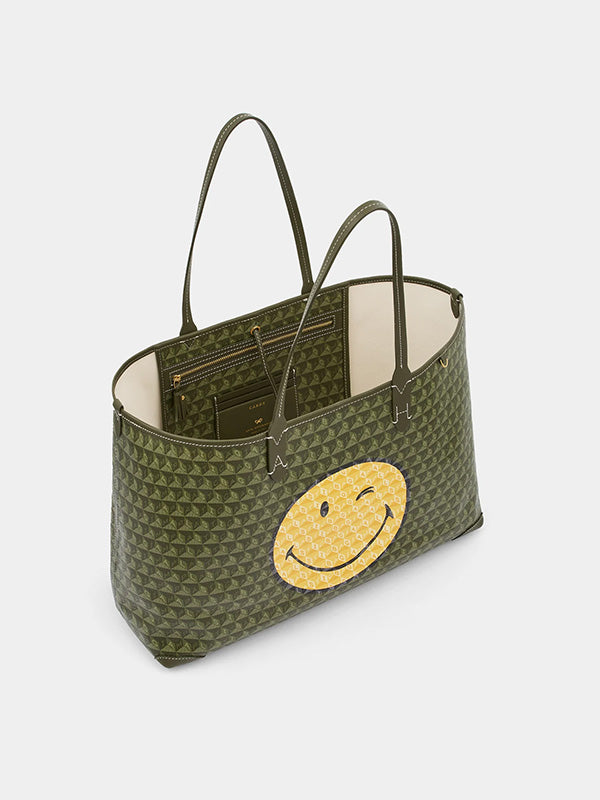 Anya Hindmarch | I am a Plastic Bag Tote Wink in Fern