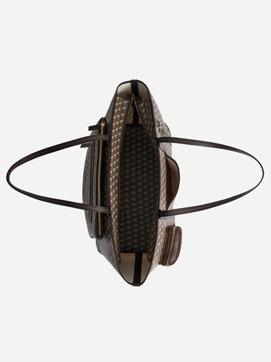 I am a Plastic Bag Inflight Tote in Truffle/Ebony