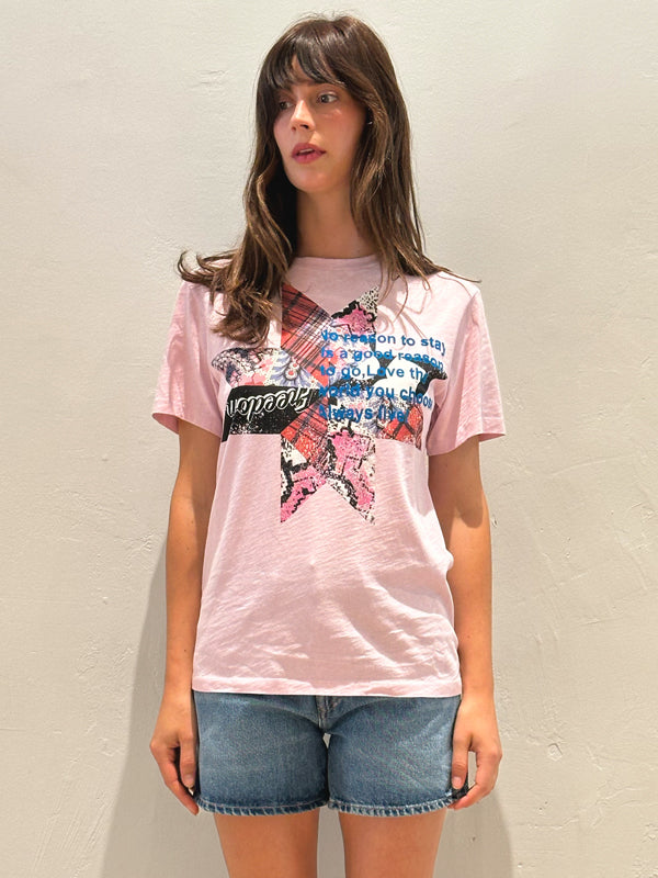 Isabel Marant Etoile | Zewel Tee Shirt in Light Pink