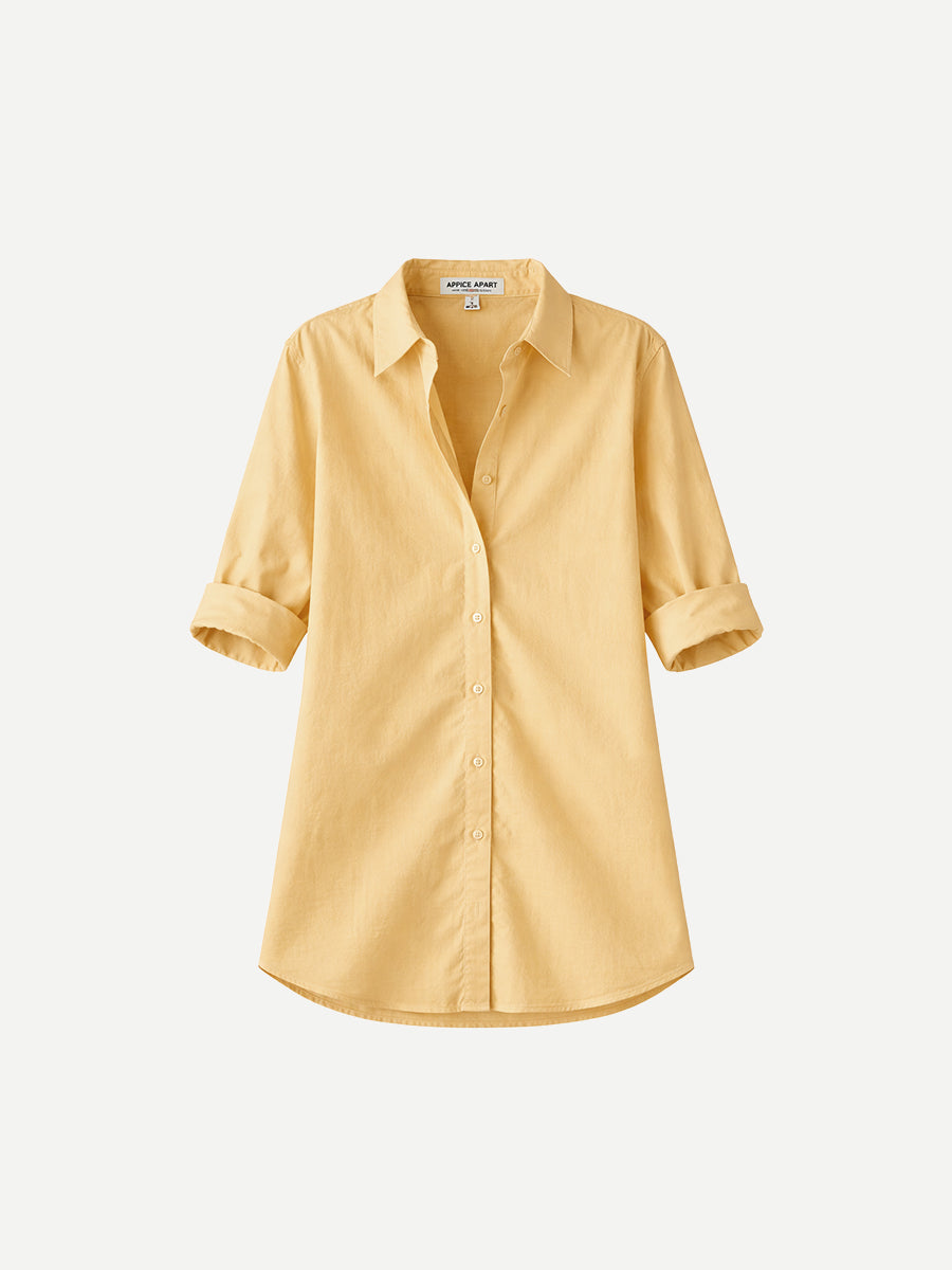 Apiece Apart Isolde Button Down in Sun Butter
