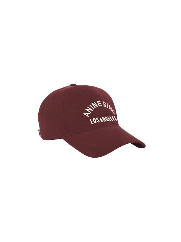 Anine Bing Jeremy Baseball Cap In Dark Cherry
