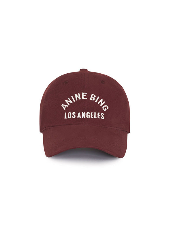 Anine Bing Jeremy Baseball Cap In Dark Cherry