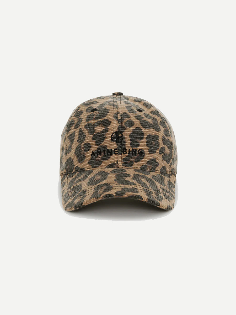 Anine Bing Jeremy Baseball Cap in Leopard