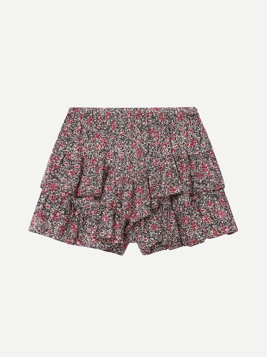 Isabel Marant Jocadia Shorts in Crushed Berry