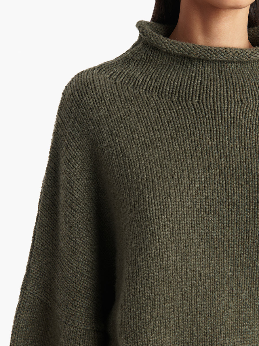 Khaite Juniper Sweater in Pine | Shop Now at Adam Heath Boutique In store and Online in Western Australia