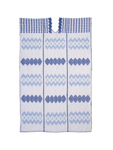 Pippa Holt | Kaftan 8 Three Panel Midi in White/Blue