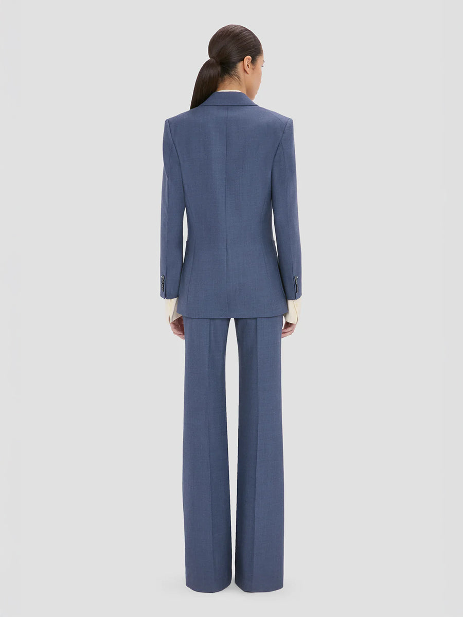 Alina Trouser in Dusk Blue Melange