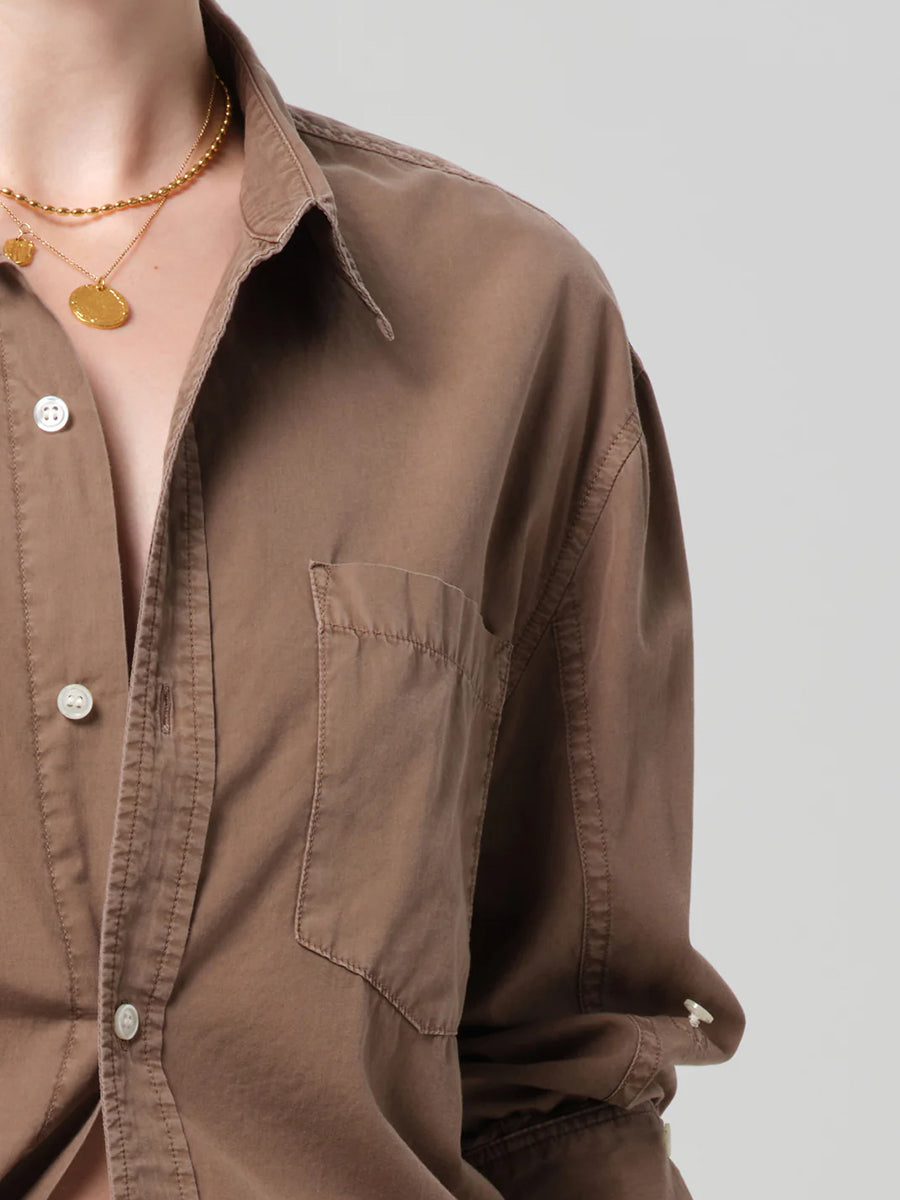 Citizens of Humanity Kayla Shirt in Cocoa