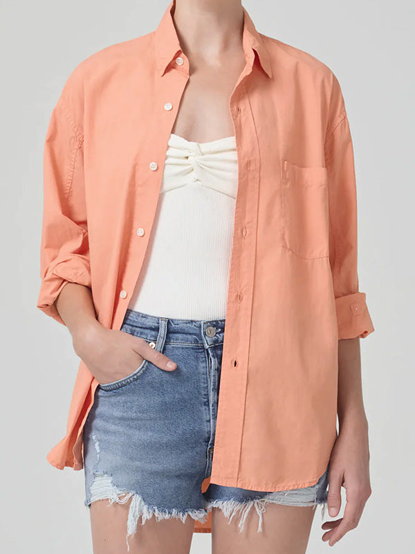 Citizens of Humanity | Kayla Shirt in Papaya