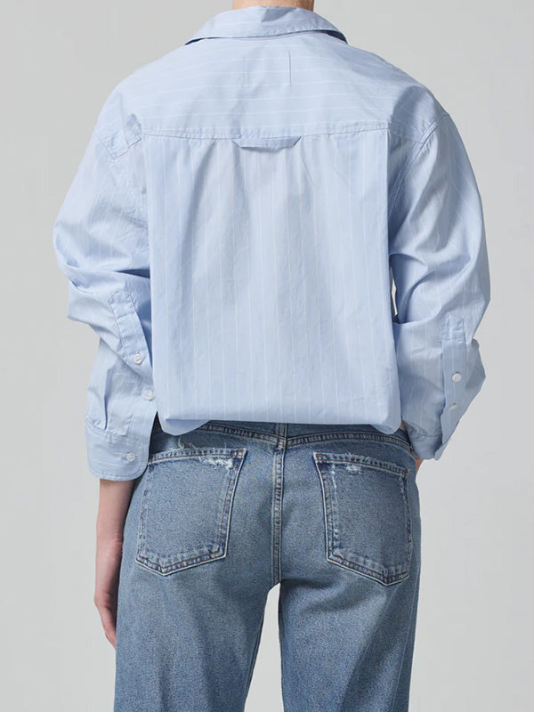 Citizens of Humanity | Kayla Shirt in Sky Way Stripe