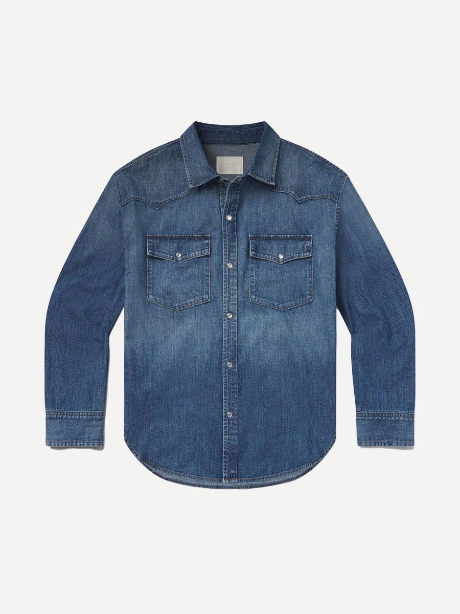 Citizens of Humanity Kayla Western Shirt in Douro Denim