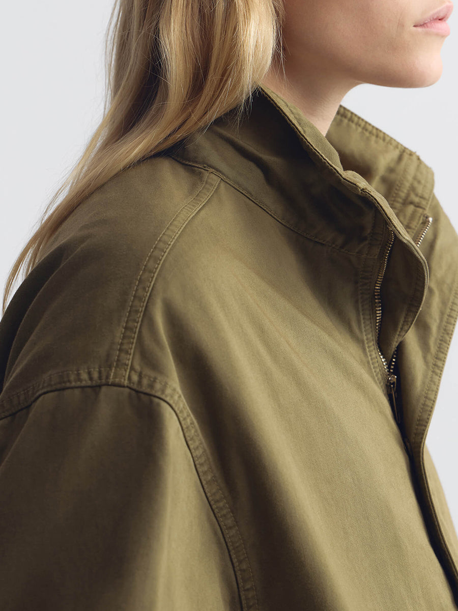 Klaire Blouson Jacket in Shadow Green