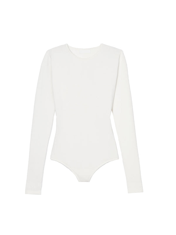 Wardrobe.NYC | Knit Bodysuit in Off White