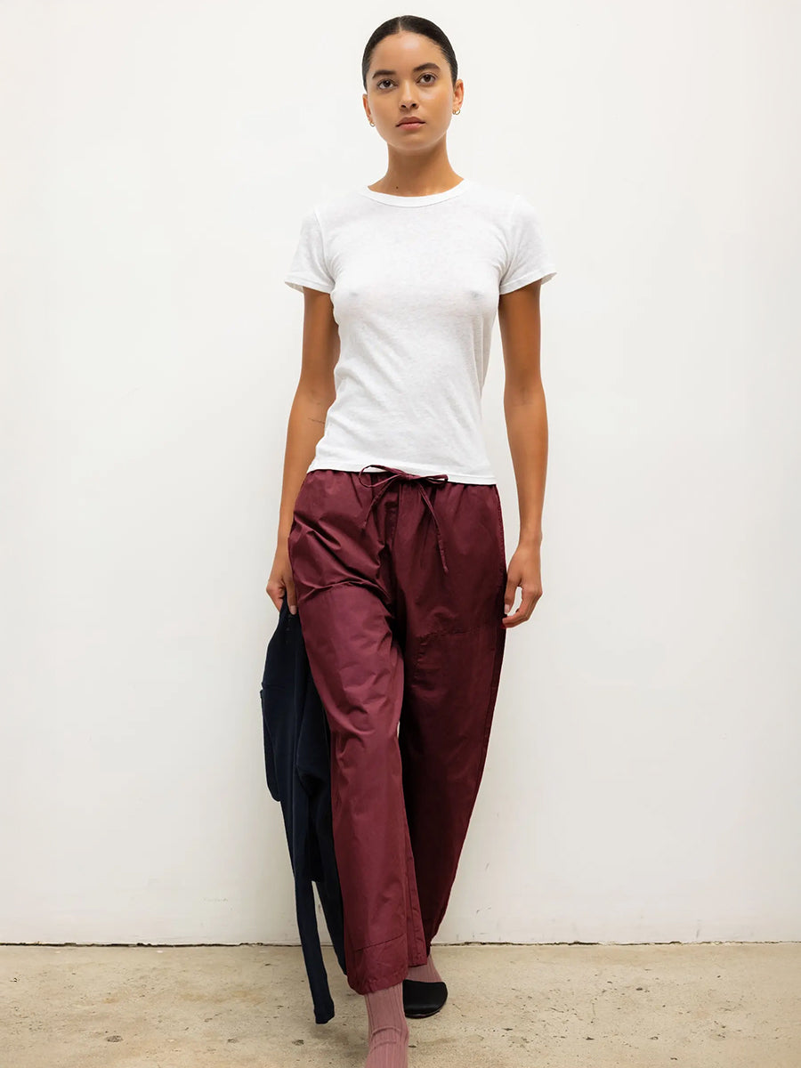 Kyoto Drawstring Pant in Maroon