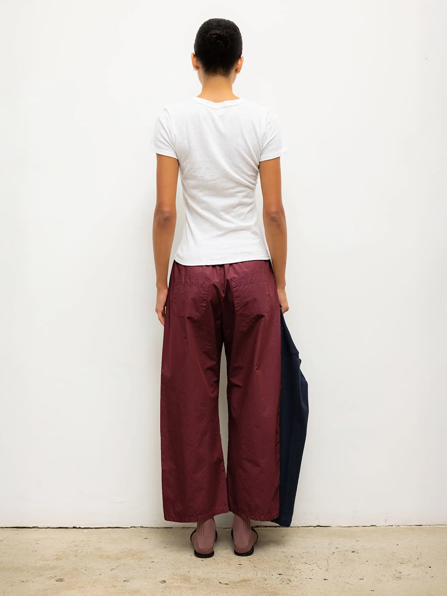 Kyoto Drawstring Pant in Maroon