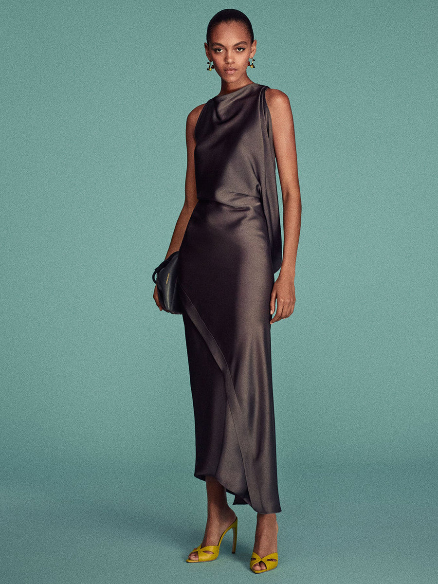 Kyra Midi Dress in Ore
