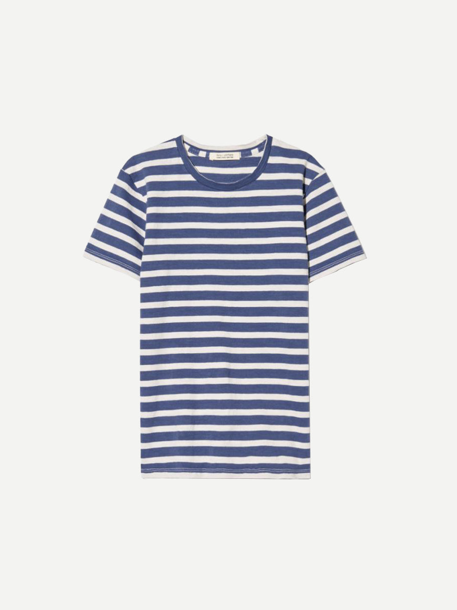 Nili Lotan Lana Crew Neck in French Blue Stripe