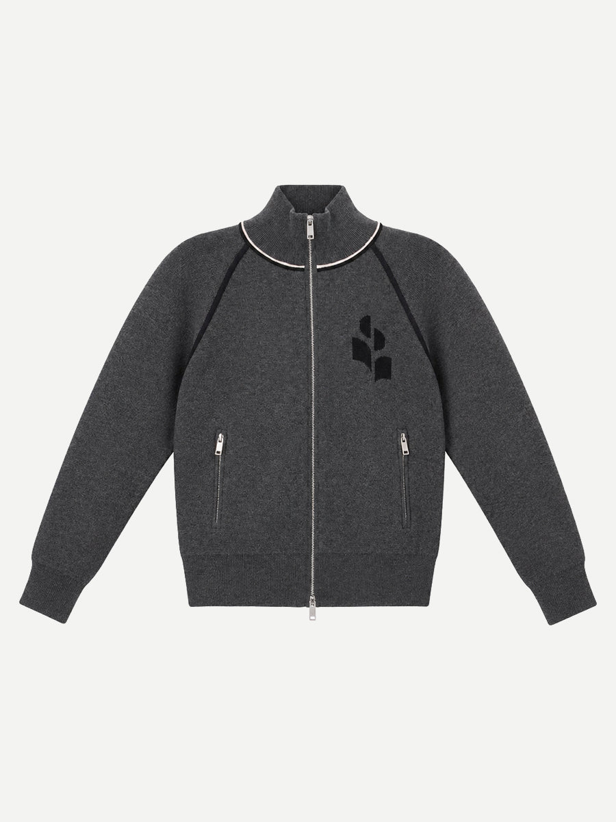Lanya Cardigan in Anthracite/Black