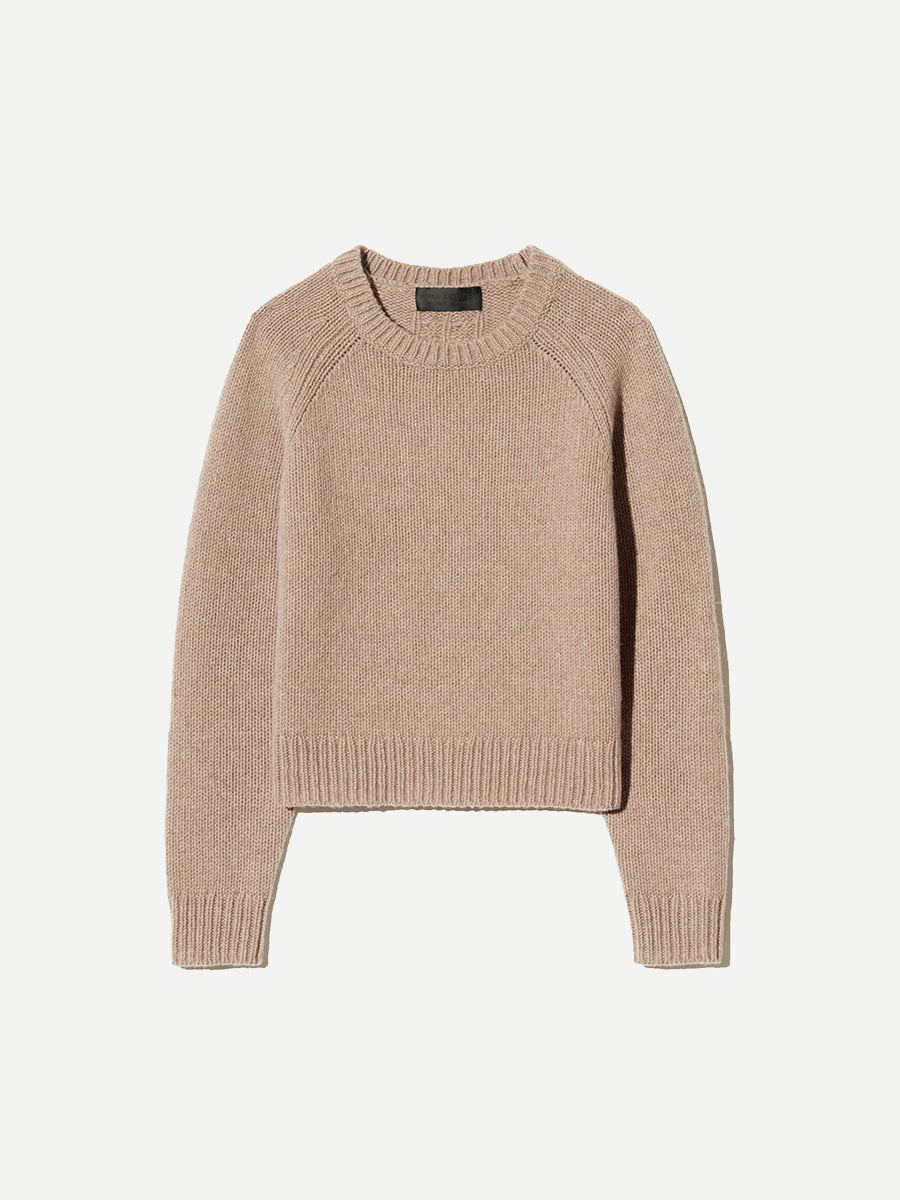 Nili Lotan Laurel Sweater in Taupe Melange | Shop Now at Adam Heath In Store and Online, Western Australia
