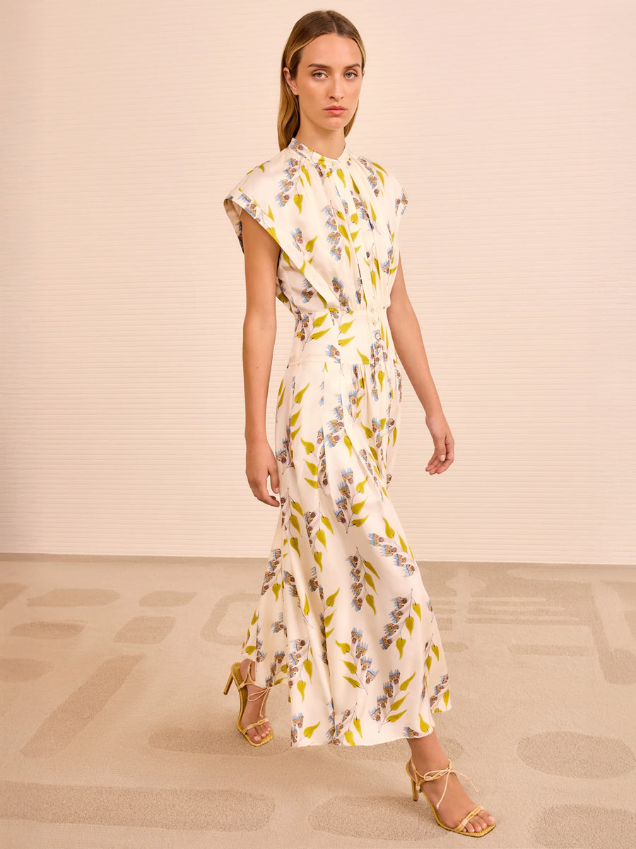 Lausanne Button Up Dress in Infinite Flower