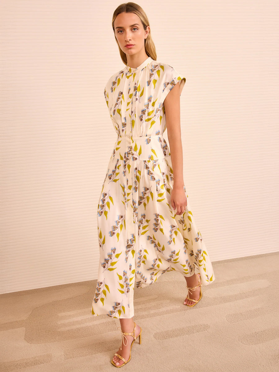 Lausanne Button Up Dress in Infinite Flower