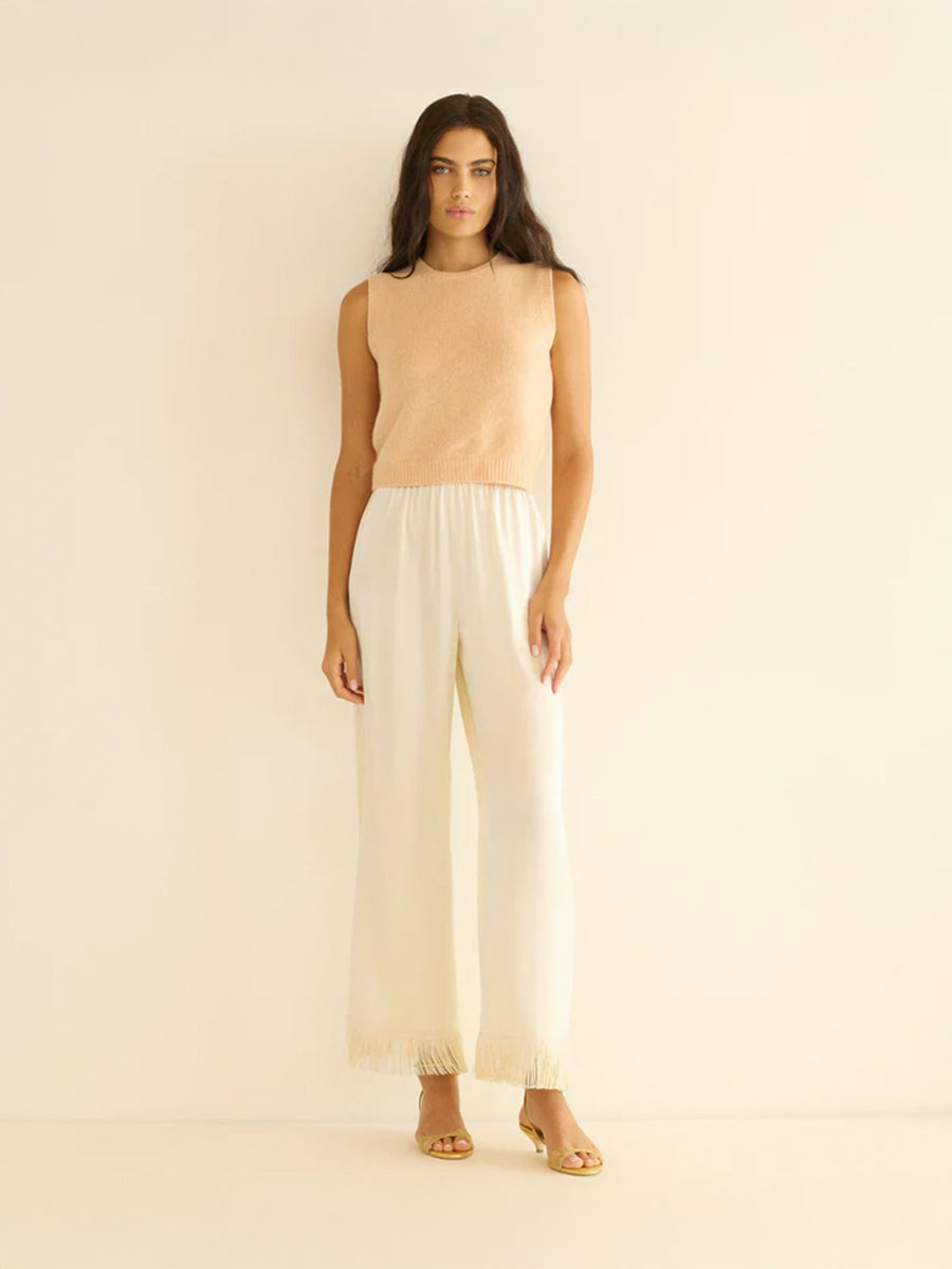 Doen Lavon Fringe Pant in Candlelight