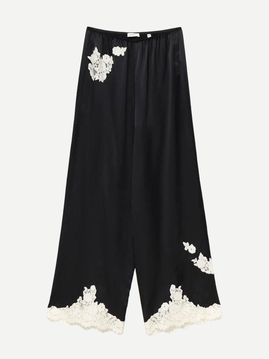 Lavon Pant in Black with Candlelight Lace