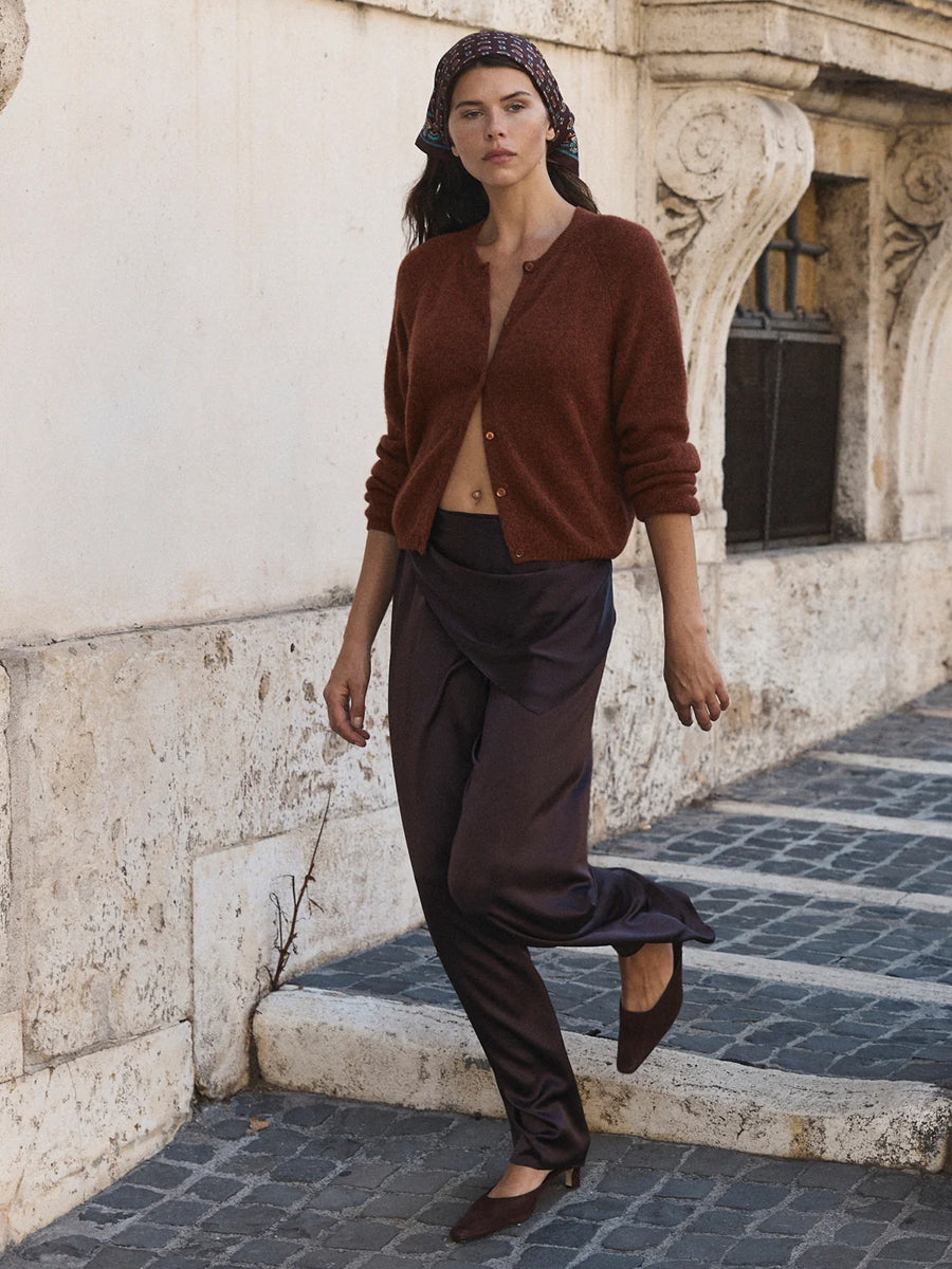Lavona Scarf Pant in Equestrian Brown