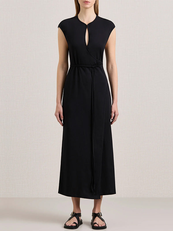 A Emery | The Leigh Jersey Dress in Black