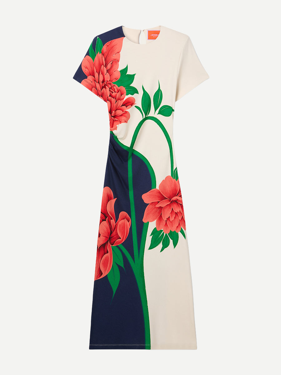 La DoubleJ Lela Dress in Queen Peony Blue 