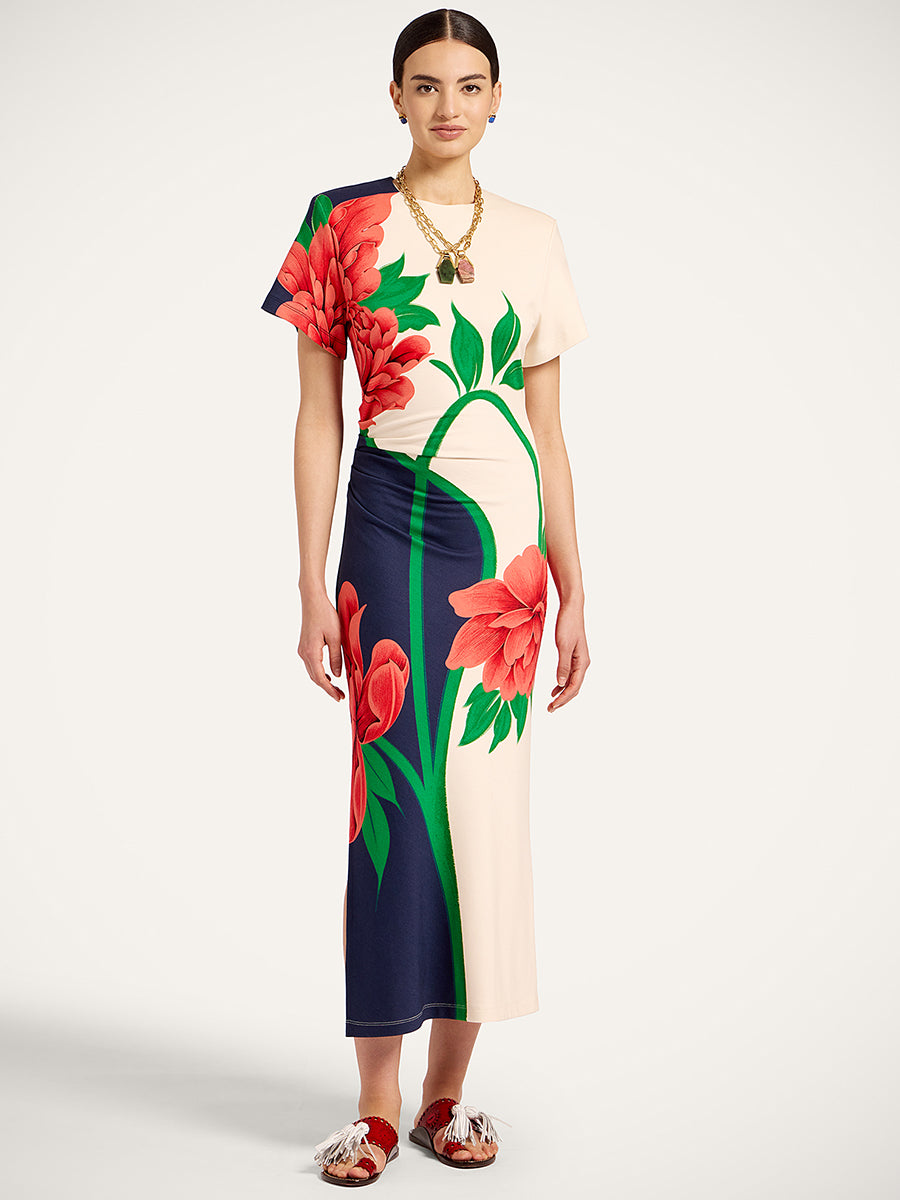 La DoubleJ Lela Dress in Queen Peony Blue 