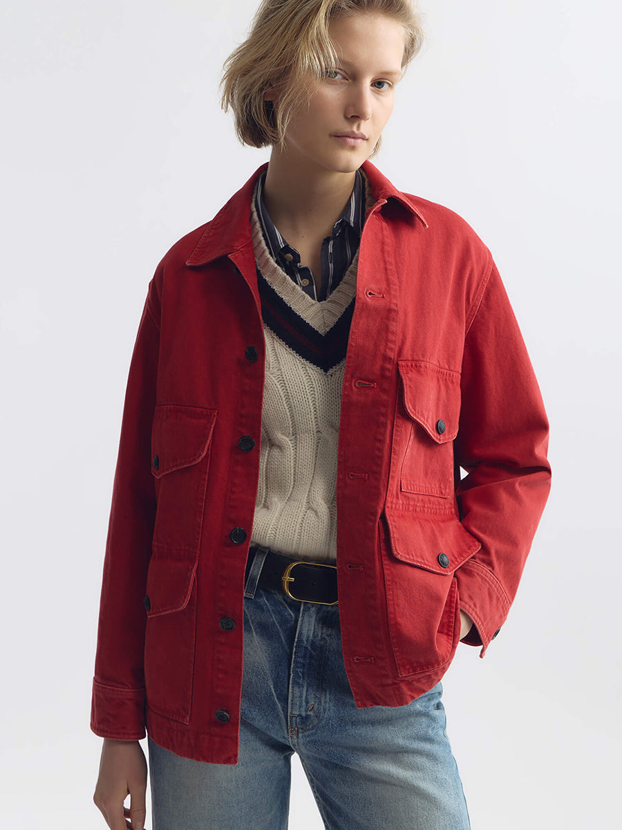 Leroy Jacket in Scarlet