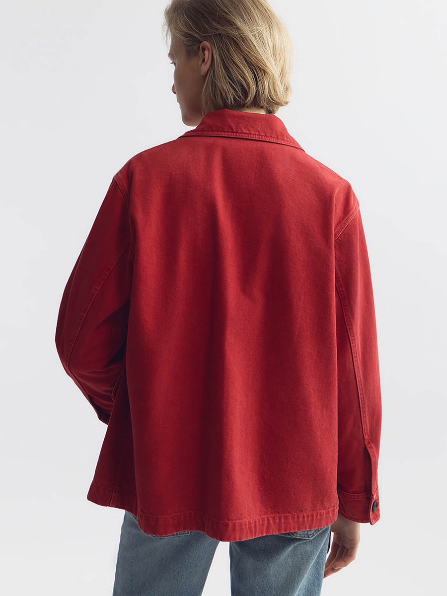 Nili Lotan Leroy Jacket in Scarlet