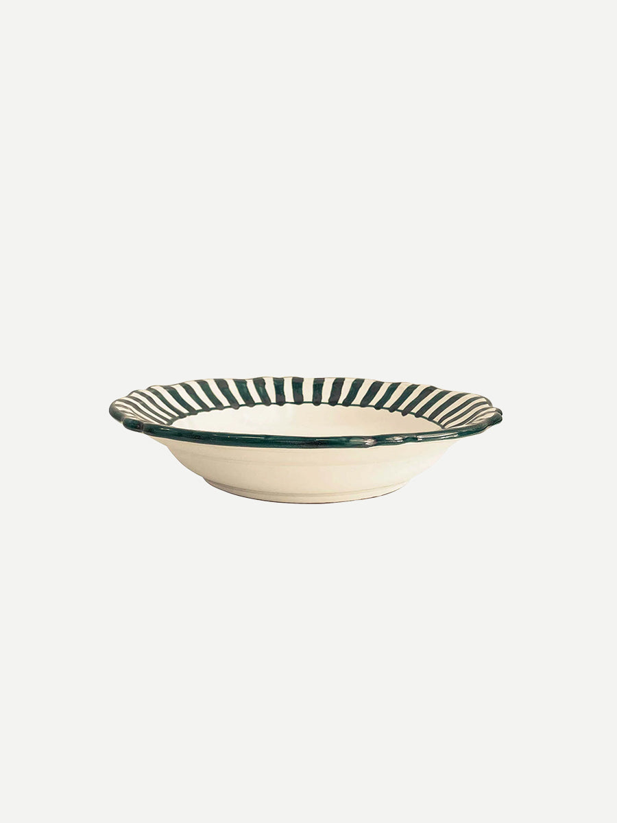 Alex and Trahanas Lido Ceramic Pasta Bowl in Sea Green