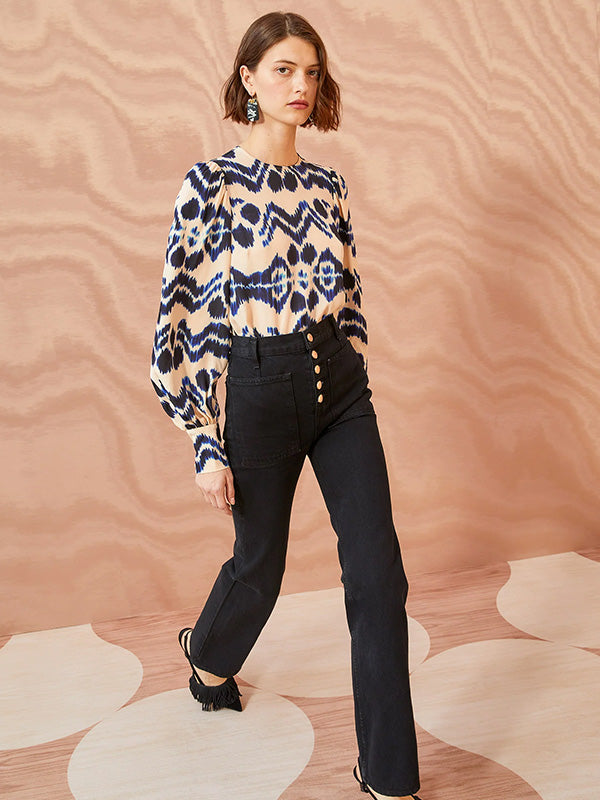 Ulla Johnson Lilliana Blouse in Nimbus