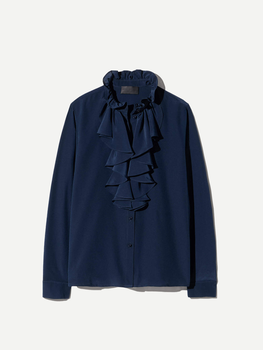 Lily Blouse in Marine Blue