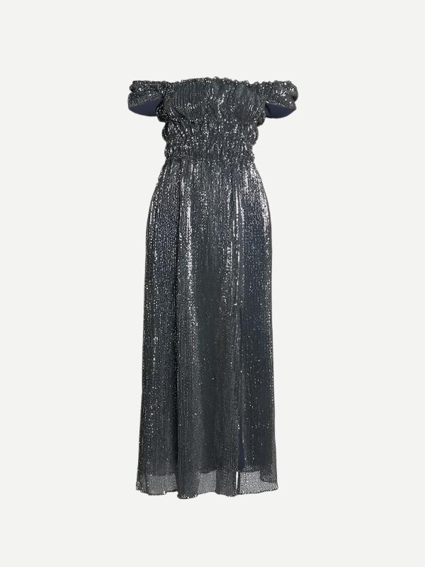 Altuzarra Lily Dress in Midnight Silver