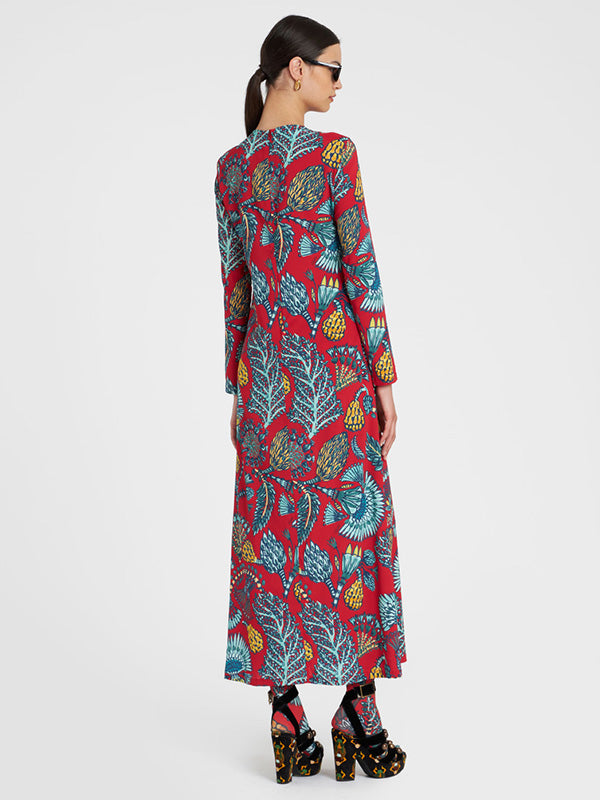 La DoubleJ | Long Sleeve Swing Dress in Sicomore