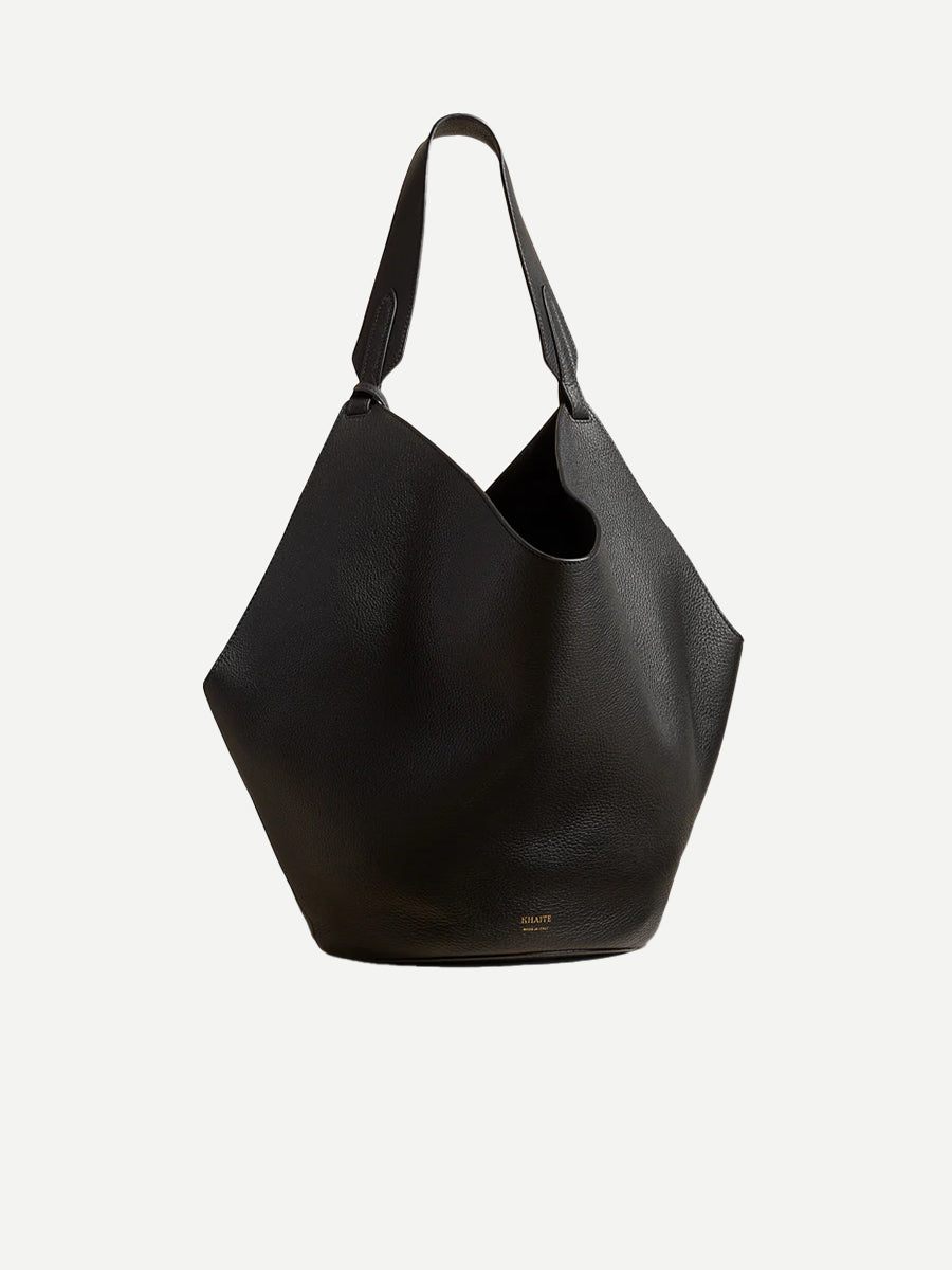 Khaite Lotus Medium Tote in Black | Shop Adam Heath in Perth, Western Australia