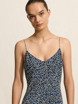 Matteau Low Back Slip Dress in Forget me not