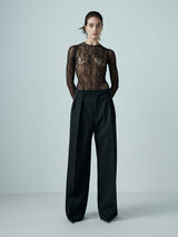 Wardrobe.NYC | Lace Bodysuit in Black