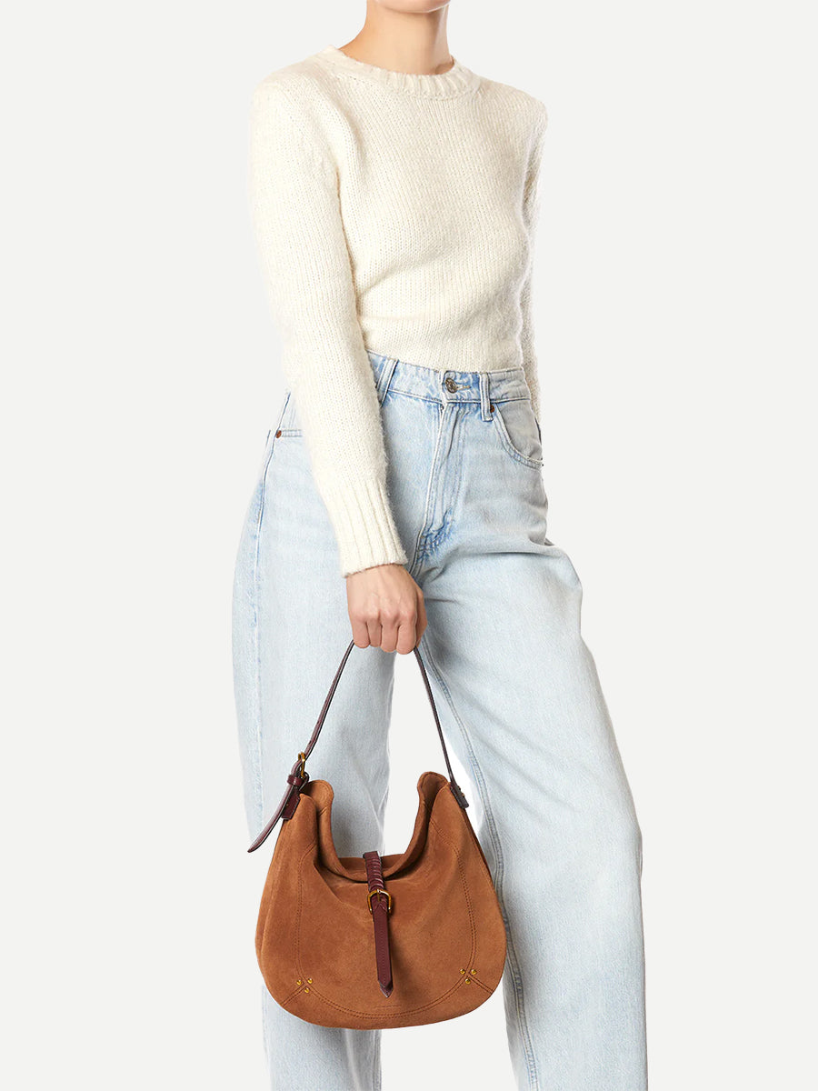Jerome Dreyfuss Luis Braided Shoulder Bag in Caramel