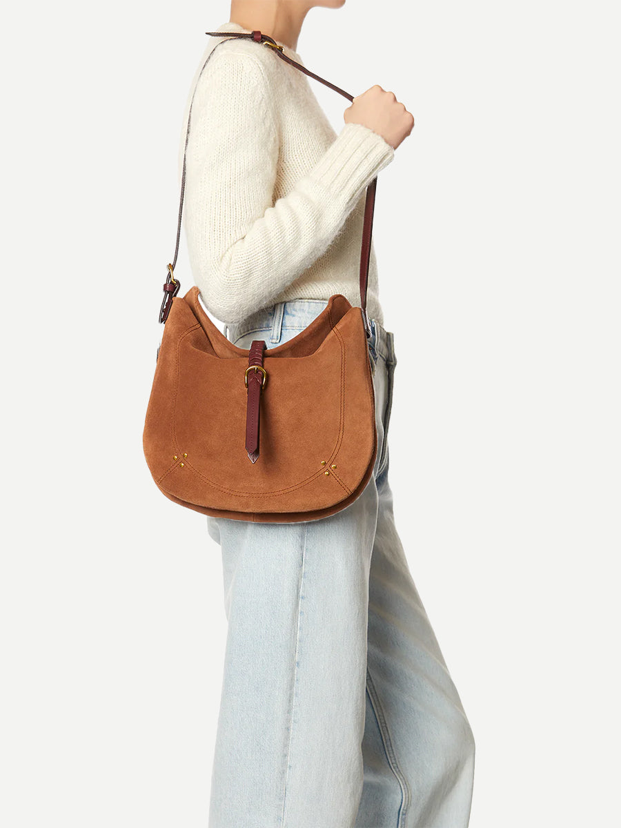 Jerome Dreyfuss Luis Braided Shoulder Bag in Caramel